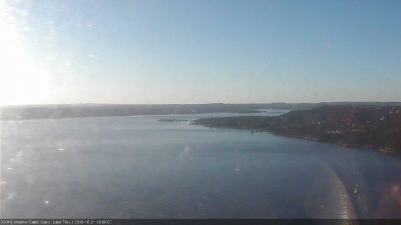 Lake Travis webcam, October 21, 2016 5:30 PM CT