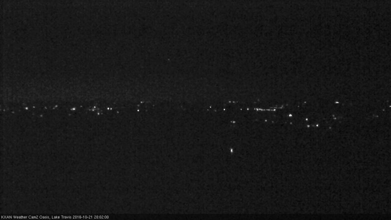 Lake Travis webcam, October 21, 2016 7:15 PM CT