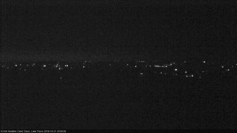 Lake Travis webcam, October 21, 2016 7:25 PM CT