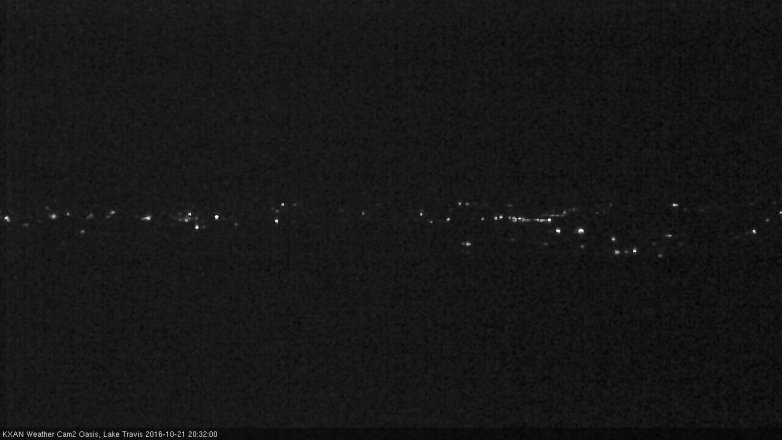 Lake Travis webcam, October 21, 2016 7:40 PM CT