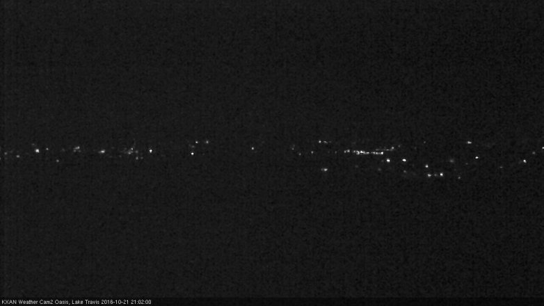 Lake Travis webcam, October 21, 2016 8:05 PM CT