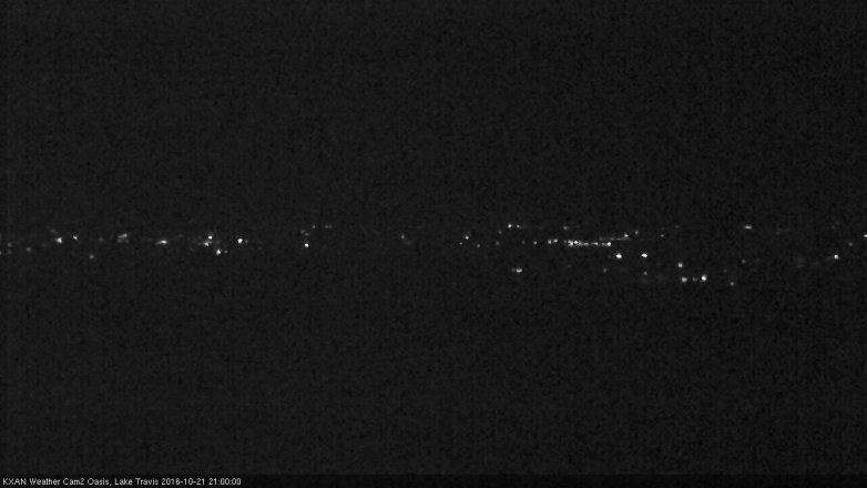 Lake Travis webcam, October 21, 2016 8:25 PM CT