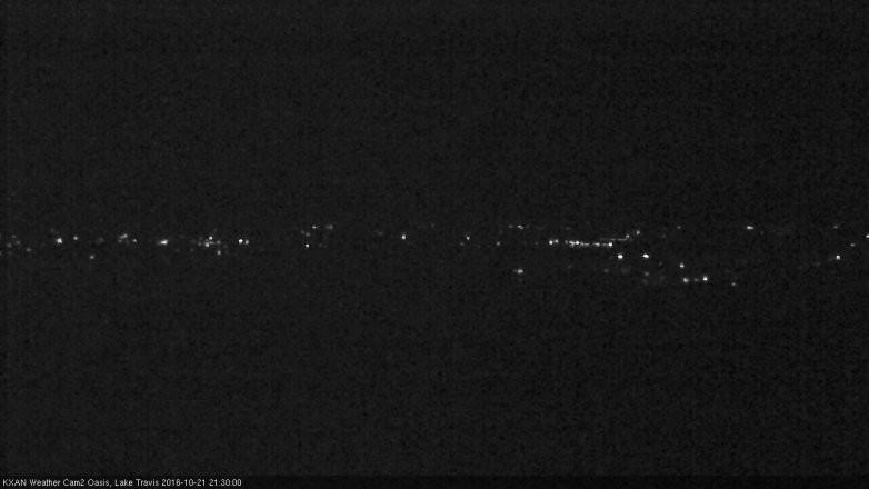Lake Travis webcam, October 21, 2016 8:45 PM CT