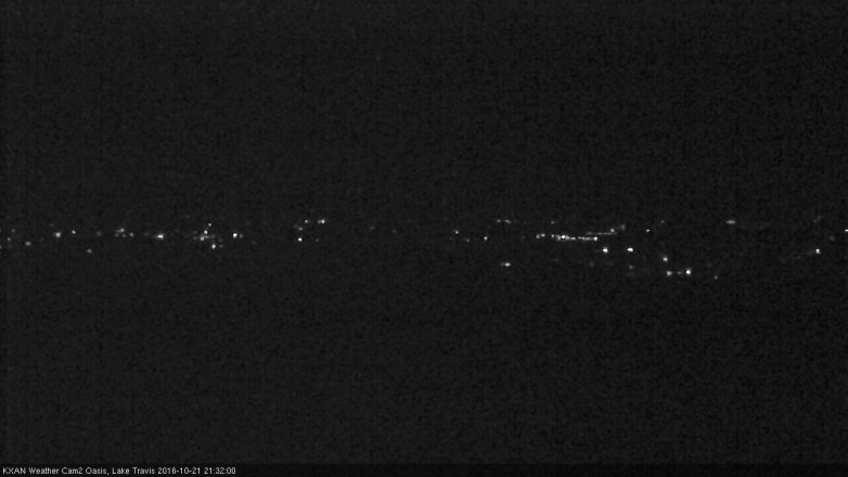 Lake Travis webcam, October 21, 2016 8:55 PM CT