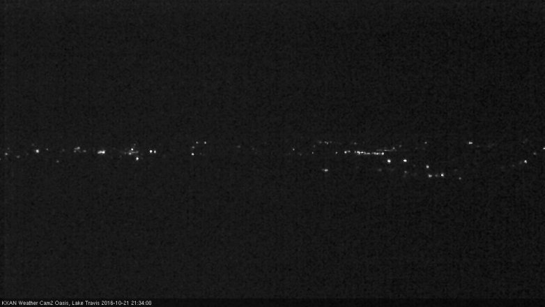 Lake Travis webcam, October 21, 2016 9:00 PM CT