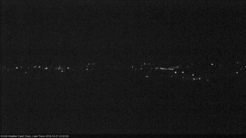 Lake Travis webcam, October 21, 2016 9:15 PM CT