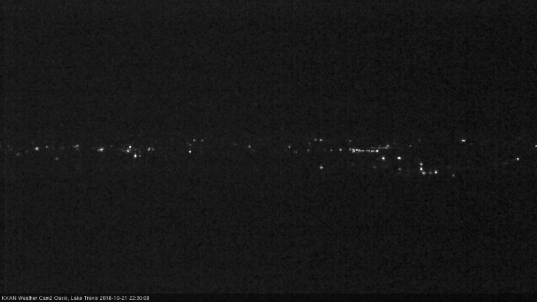 Lake Travis webcam, October 21, 2016 9:45 PM CT