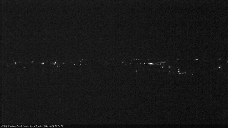 Lake Travis webcam, October 21, 2016 9:50 PM CT