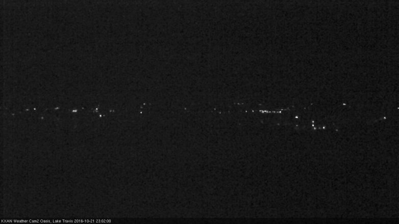Lake Travis webcam, October 21, 2016 10:10 PM CT