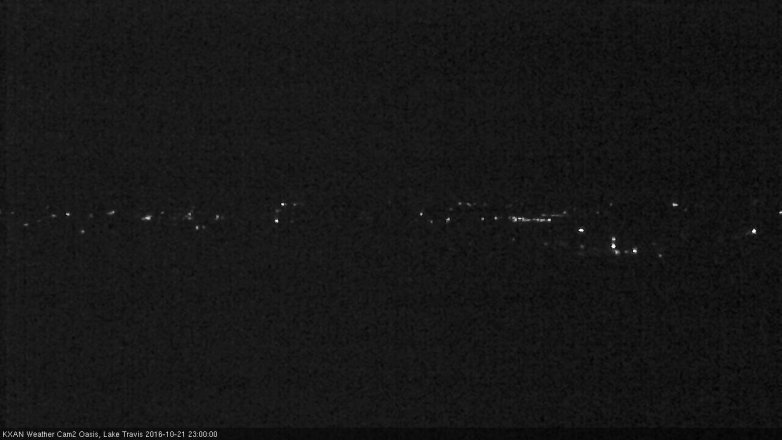 Lake Travis webcam, October 21, 2016 10:20 PM CT