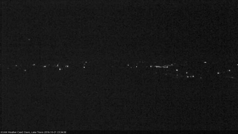 Lake Travis webcam, October 21, 2016 10:50 PM CT