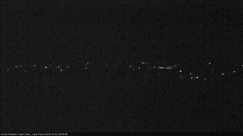 Lake Travis webcam, October 21, 2016 11:05 PM CT