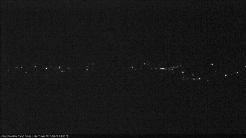Lake Travis webcam, October 21, 2016 11:30 PM CT