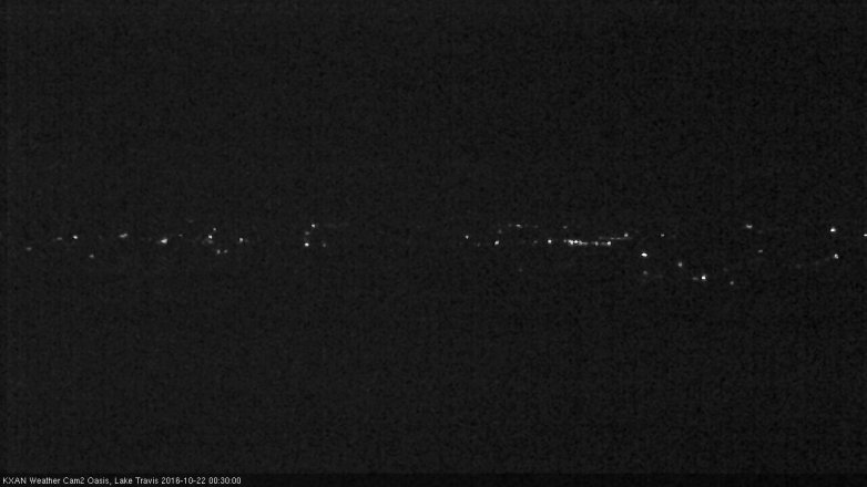 Lake Travis webcam, October 21, 2016 11:40 PM CT