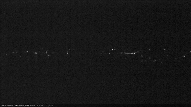Lake Travis webcam, October 21, 2016 11:45 PM CT