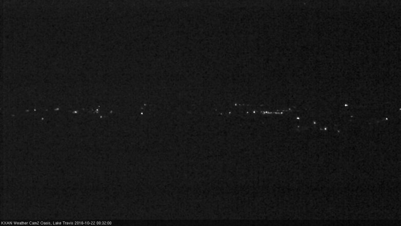 Lake Travis webcam, October 21, 2016 11:55 PM CT