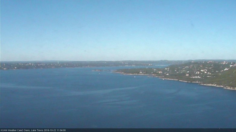 Lake Travis webcam, October 22, 2016 10:20 AM CT