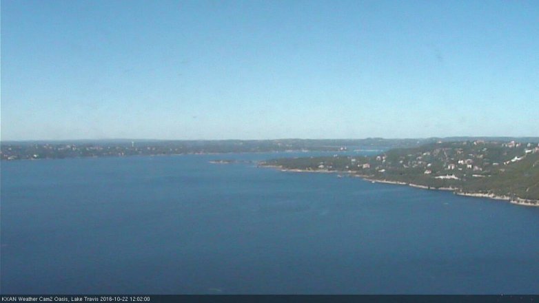 Lake Travis webcam, October 22, 2016 11:10 AM CT