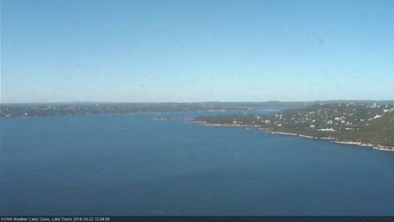 Lake Travis webcam, October 22, 2016 11:15 AM CT