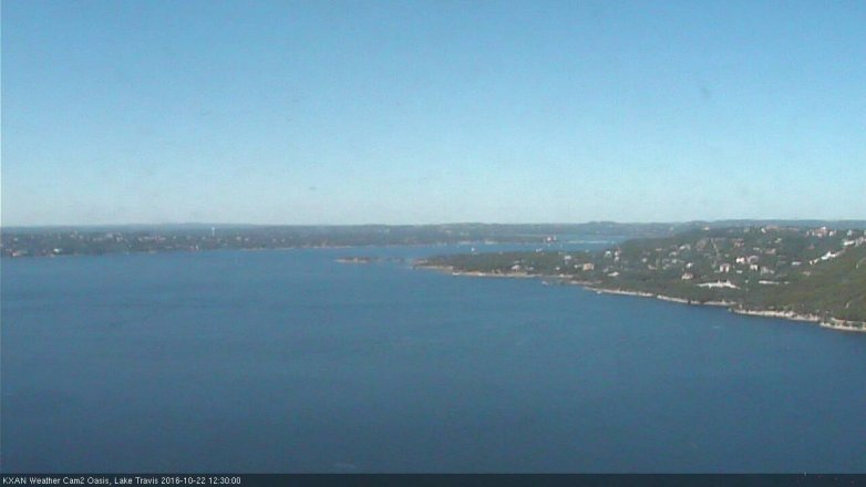 Lake Travis webcam, October 22, 2016 11:40 AM CT