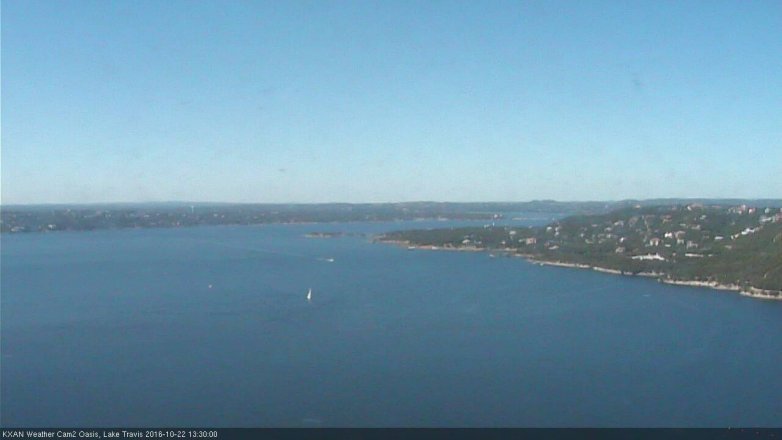 Lake Travis webcam, October 22, 2016 12:45 PM CT