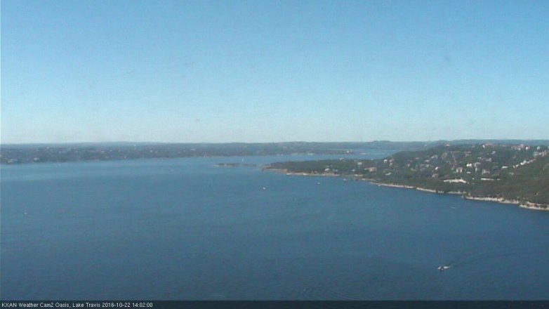 Lake Travis webcam, October 22, 2016 1:10 PM CT