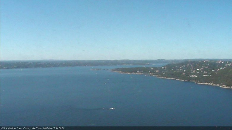Lake Travis webcam, October 22, 2016 1:25 PM CT