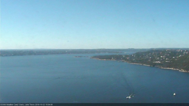 Lake Travis webcam, October 22, 2016 2:30 PM CT