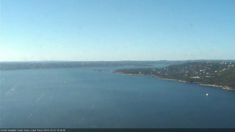Lake Travis webcam, October 22, 2016 2:55 PM CT
