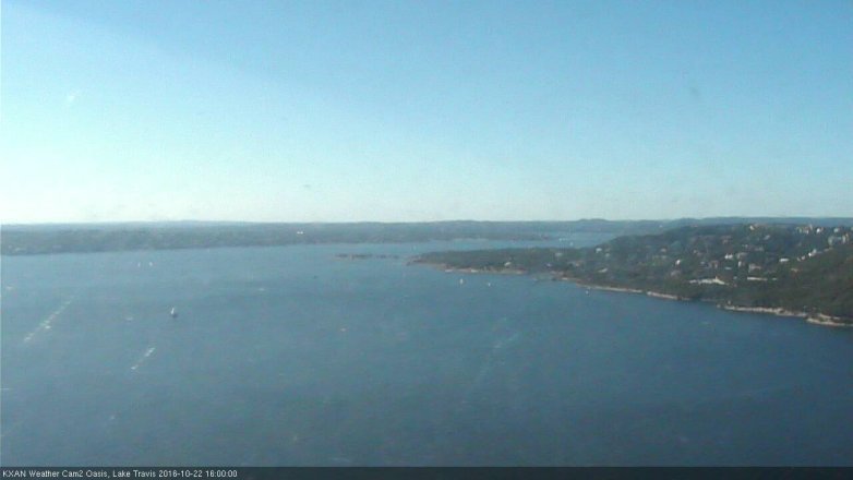 Lake Travis webcam, October 22, 2016 3:05 PM CT