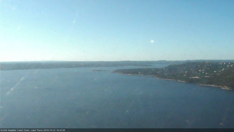 Lake Travis webcam, October 22, 2016 4:00 PM CT
