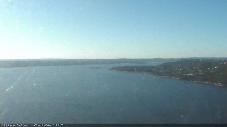 Lake Travis webcam, October 22, 2016 4:25 PM CT