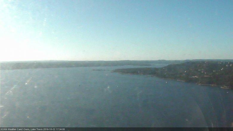Lake Travis webcam, October 22, 2016 4:50 PM CT