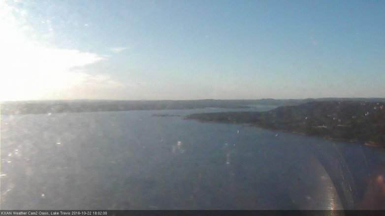 Lake Travis webcam, October 22, 2016 5:15 PM CT