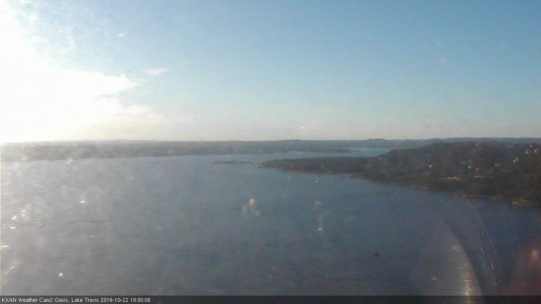 Lake Travis webcam, October 22, 2016 5:25 PM CT