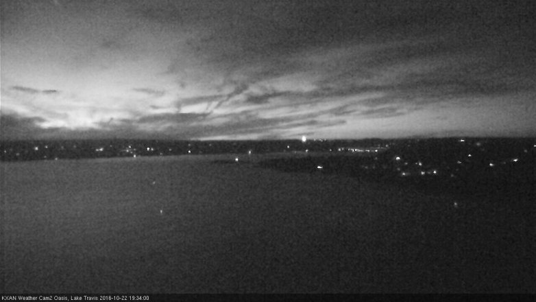 Lake Travis webcam, October 22, 2016 6:40 PM CT