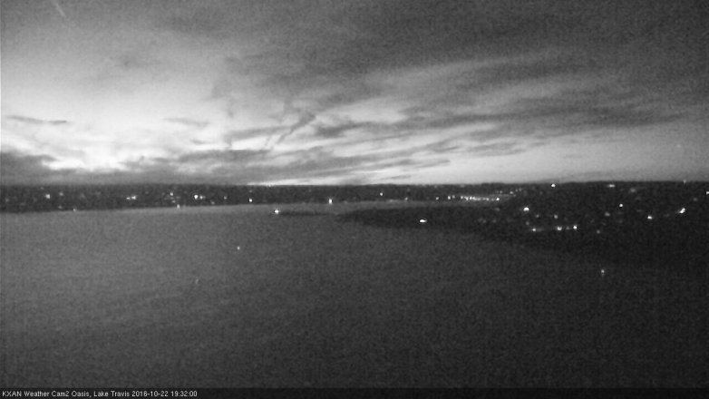 Lake Travis webcam, October 22, 2016 6:55 PM CT