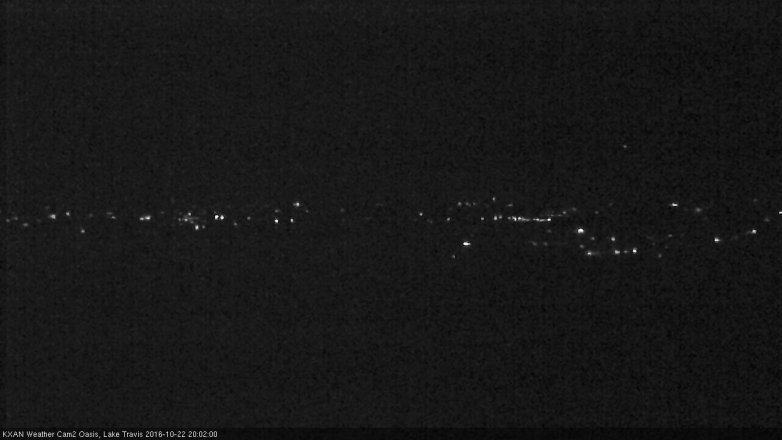 Lake Travis webcam, October 22, 2016 7:20 PM CT
