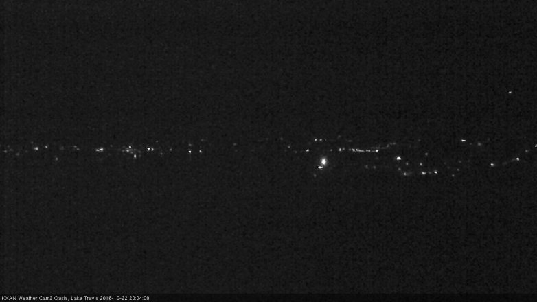 Lake Travis webcam, October 22, 2016 7:25 PM CT
