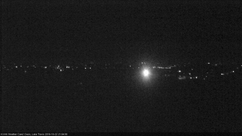 Lake Travis webcam, October 22, 2016 8:20 PM CT