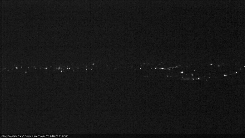 Lake Travis webcam, October 22, 2016 8:45 PM CT