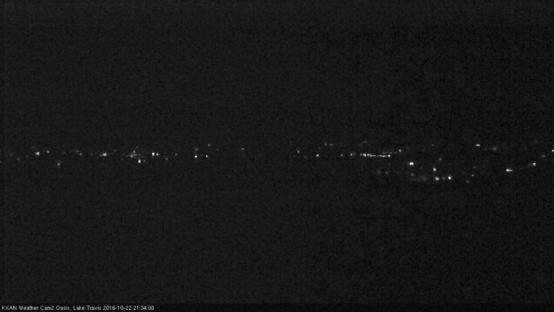 Lake Travis webcam, October 22, 2016 8:50 PM CT