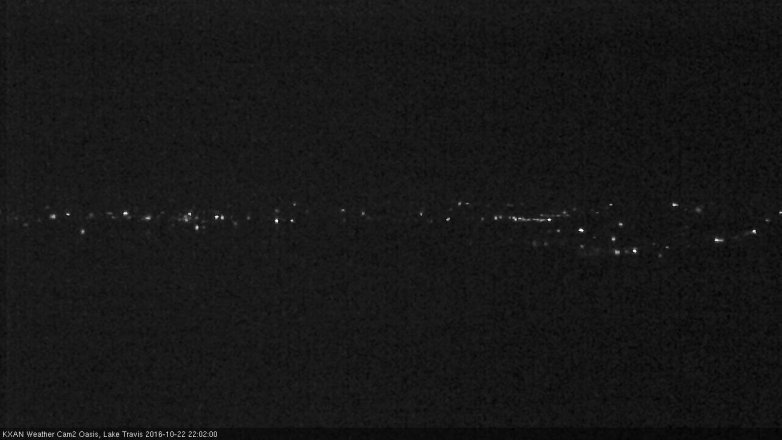 Lake Travis webcam, October 22, 2016 9:20 PM CT