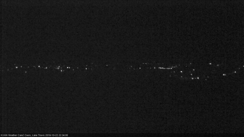 Lake Travis webcam, October 22, 2016 10:00 PM CT