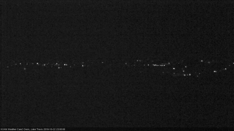 Lake Travis webcam, October 22, 2016 10:15 PM CT