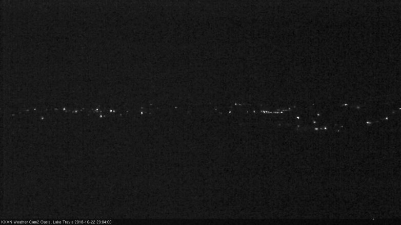 Lake Travis webcam, October 22, 2016 10:35 PM CT