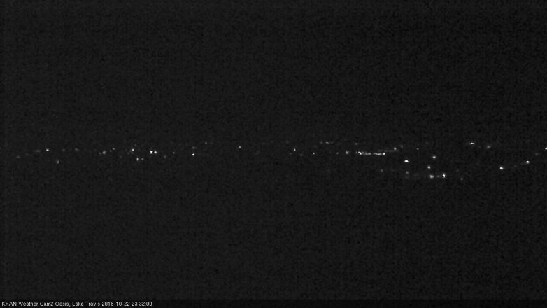 Lake Travis webcam, October 22, 2016 10:40 PM CT