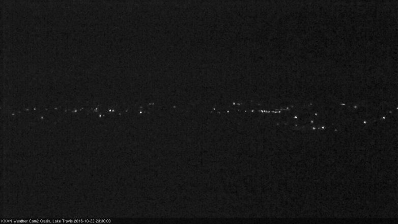 Lake Travis webcam, October 22, 2016 10:55 PM CT