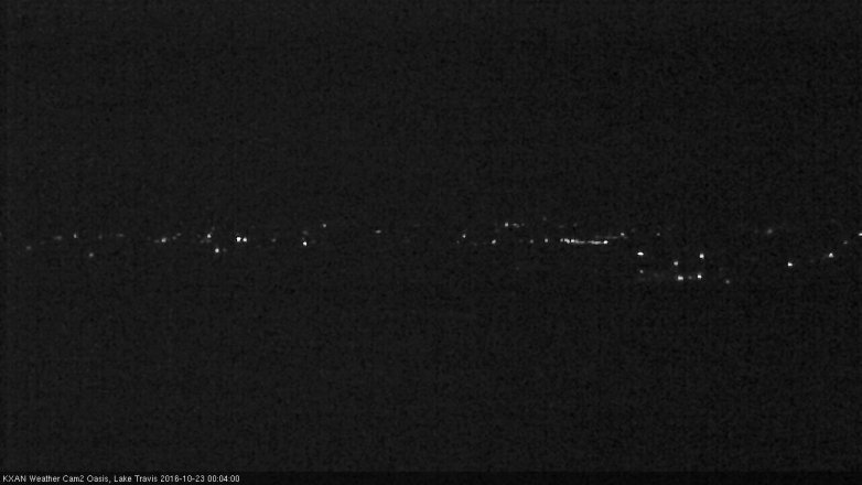 Lake Travis webcam, October 22, 2016 11:20 PM CT