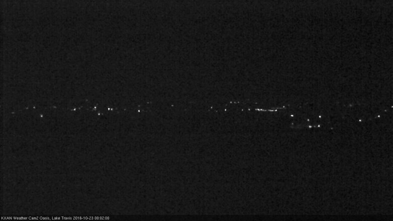 Lake Travis webcam, October 22, 2016 11:25 PM CT